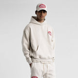 SWEAT HOMME BEVERLY HOOD GRIS CLAIR GRIS CLAIR