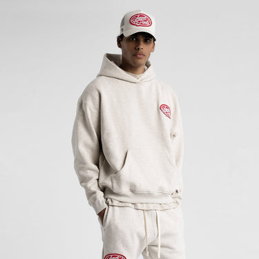 SWEAT HOMME BEVERLY HOOD GRIS CLAIR GRIS CLAIR