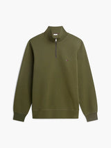 SWEAT HOMME ESSENTIAL FLEECE 1/4 VERT VERT