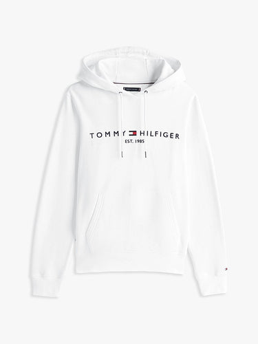 SWEAT HOMME TOMMY LOGO HOODY BLANC BLANC