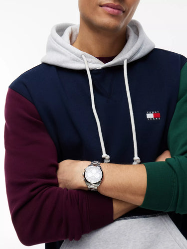 SWEAT HOMME REG BADGE DARK BLUE COLORBLOCK DARK BLUE COLORBLOCK