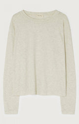 T-SHIRT FEMME AMPLE ML COL BATE GRIS GRIS