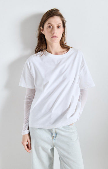 T-SHIRT FEMME FIZVALLEY BLANC BLANC