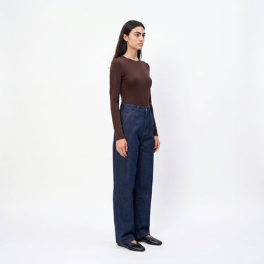 T-shirt Artlove Cécile manches longues marron