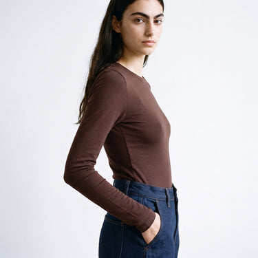 T-shirt Artlove Cécile manches longues marron – vue 2