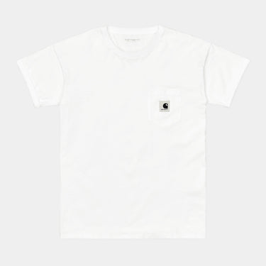 T-SHIRT FEMME S/S POCKET BLANC BLANC