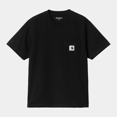 T-SHIRT FEMME S/S POCKET NOIR NOIR