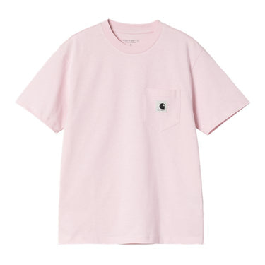 T-SHIRT FEMME S/S POCKET ROSE ROSE