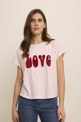 T-SHIRT FEMME TEE BABYPINK/CHERRY BABYPINK/CHERRY