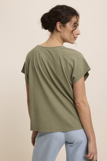 T-SHIRT FEMME TEE KAKI KAKI