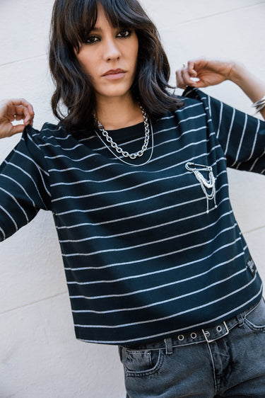 T-SHIRT FEMME TACY SAILOR NOIR NOIR