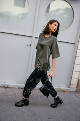 T-SHIRT FEMME TIZAY LACE FOREST NIGHT FOREST NIGHT