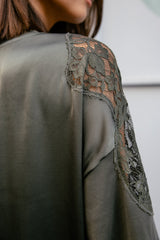 T-SHIRT FEMME TIZAY LACE FOREST NIGHT FOREST NIGHT
