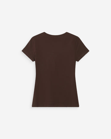 T-SHIRT FEMME VALERIO CHOCOLAT CHOCOLAT