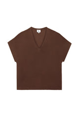 T-SHIRT FEMME MARCELINA MARRON MARRON
