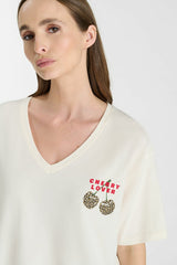 T-SHIRT FEMME ROCKY IVORY IVORY