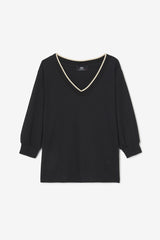 T-SHIRT FEMME TICKA NOIR NOIR