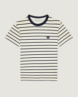 T-SHIRT FEMME CLAVERY IVORY NAVY IVORY NAVY