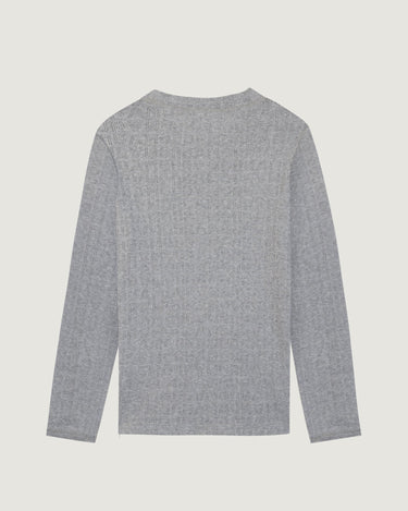 T-SHIRT FEMME FOLIES LS PATCH COEUR /GOTS GRIS GRIS