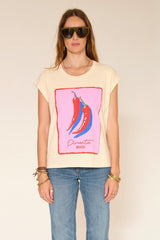 T-shirt MKT Studio Timent imprimé graphique naturel
