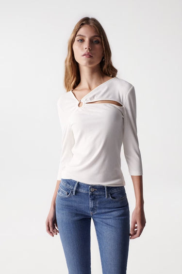 T-SHIRT FEMME BLANC BLANC