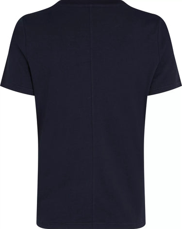 T-SHIRT FEMME REG SCRIPT C-NK SS MARINE MARINE