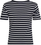 T-SHIRT FEMME SLIM CODY V-NK SS MARINE / BLANC MARINE / BLANC