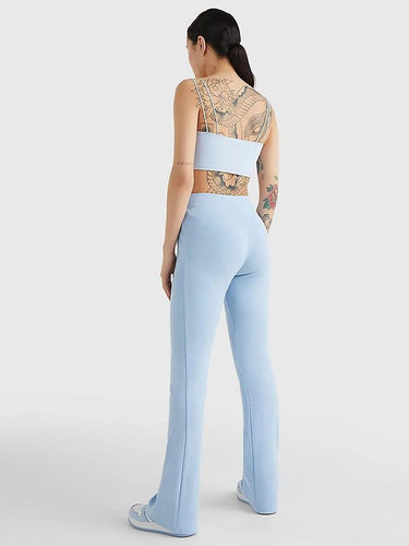T-SHIRT FEMME CROP RIB BADGE CIEL CIEL