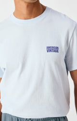 T-SHIRT HOMME YKOBOW BLEU BLEU