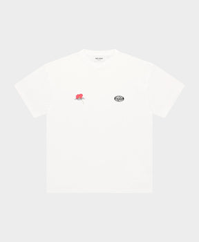 T-SHIRT HOMME PINK POPPY BLANC BLANC