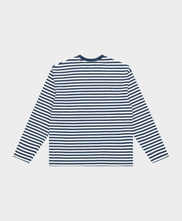 T-SHIRT HOMME STRIPED ML BLANC BLANC