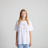 T-SHIRT HOMME BODY LANGUAGE BLANC BLANC