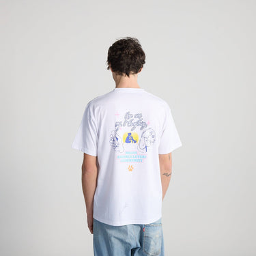 T-SHIRT HOMME PAL 4 LIFE BLANC BLANC