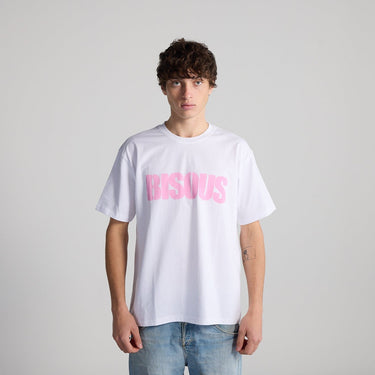 T-SHIRT HOMME POCHOIR BLANC BLANC