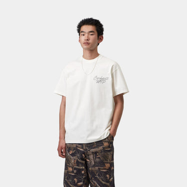 T-SHIRT HOMME HATCHING SCRIPT BEIGE BEIGE