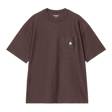 T-SHIRT HOMME OG LOOSE POCKET MARRON MARRON
