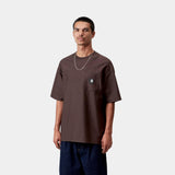 T-SHIRT HOMME OG LOOSE POCKET MARRON MARRON