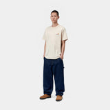 T-SHIRT HOMME AMERICAN SCRIPT BEIGE BEIGE