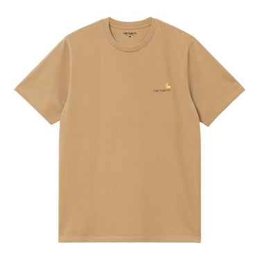 T-SHIRT HOMME AMERICAN SCRIPT MARRON MARRON
