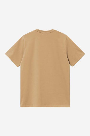 T-SHIRT HOMME AMERICAN SCRIPT MARRON MARRON