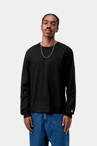 T-SHIRT HOMME BASE LS NOIR NOIR