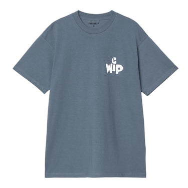 T-SHIRT HOMME CUTOUT BLEU BLEU