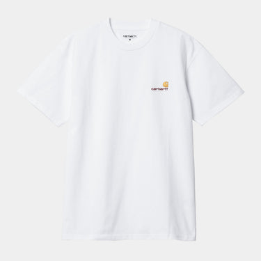 T-SHIRT HOMME S/S AMERICAN SCRIPT BLANC BLANC