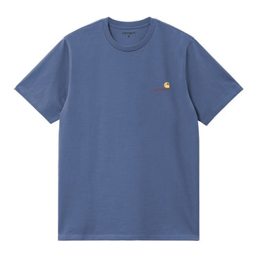 T-SHIRT HOMME S/S AMERICAN SCRIPT BLEU BLEU
