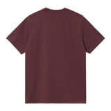 T-SHIRT HOMME S/S AMERICAN SCRIPT BORDEAUX BORDEAUX