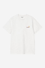 T-SHIRT HOMME S/S AMERICAN SCRIPT GRIS CLAIR GRIS CLAIR