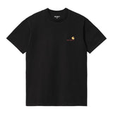 T-SHIRT HOMME S/S AMERICAN SCRIPT NOIR NOIR