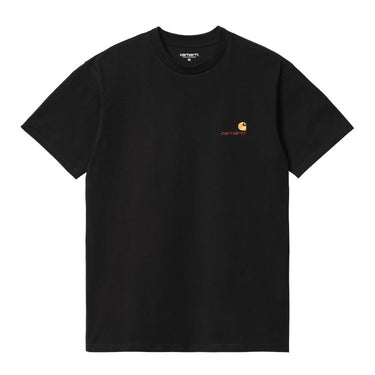 T-SHIRT HOMME S/S AMERICAN SCRIPT NOIR NOIR