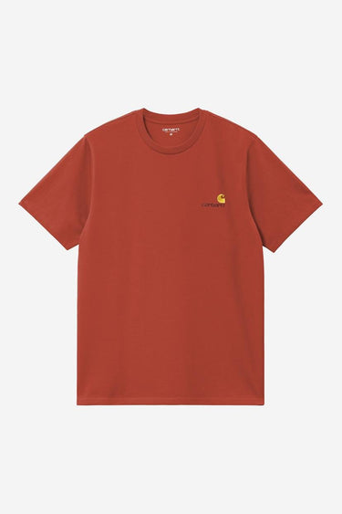 T-SHIRT HOMME S/S AMERICAN SCRIPT ROUGE ROUGE