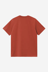 T-SHIRT HOMME S/S AMERICAN SCRIPT ROUGE ROUGE